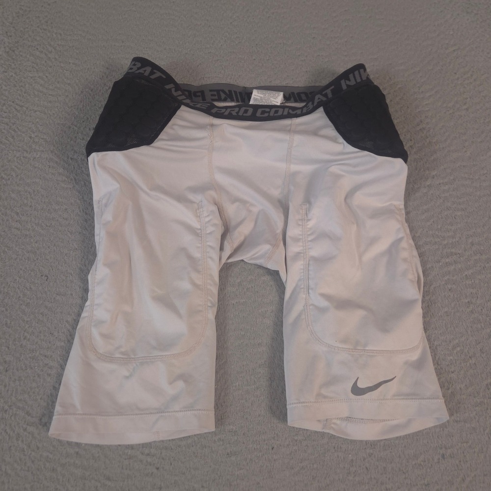 Nike Shorts Mens L Grey Pro Combat HyperStrong Hip & Tail Padded Girdle Football